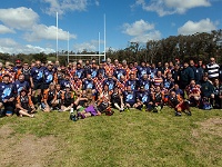 ARG BA MarDelPlata 2014SEPT26 GO Team Dingoes SuperAlacranes 001 : 2014, 2014 - South American Sojourn, 2014 Mar Del Plata Golden Oldies, Alice Springs Dingoes Rugby Union Football CLub, Americas, Argentina, Buenos Aires, Date, Golden Oldies Rugby Union, Mar del Plata, Month, Parque Camet, Patagonia - Super Alacranes, Places, Rugby Union, September, South America, Sports, Team Photos, Teams, Trips, Year
